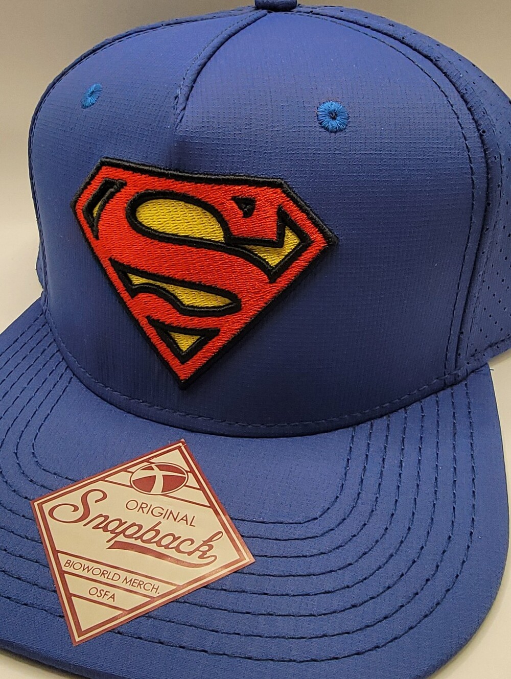 Superman Blue Snapback Hat